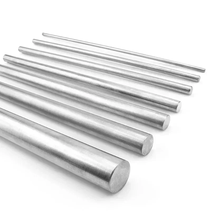 4pcs Round Titanium Ti Bar Grade 5 GR5 TC4 Metal Rod Diameter 2/3/4/5/6/7/8/9/10/12mm Diameter Length 200mm