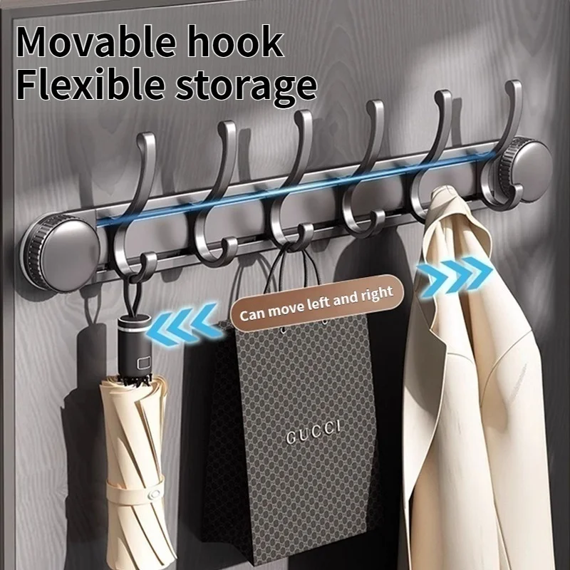 Kitchen Bathroom Door Hooks, Aluminum Suction Cup Type, No Drilling Installation - view 5
