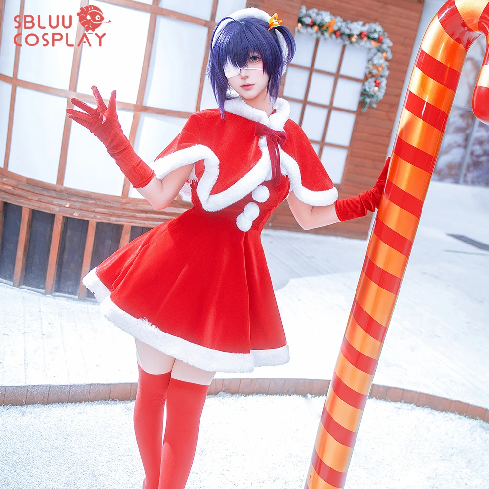 

Костюм для косплея SBluuCosplay Рикка Таканаси, наряд в стиле Лолита для Рождества и Хэллоуина