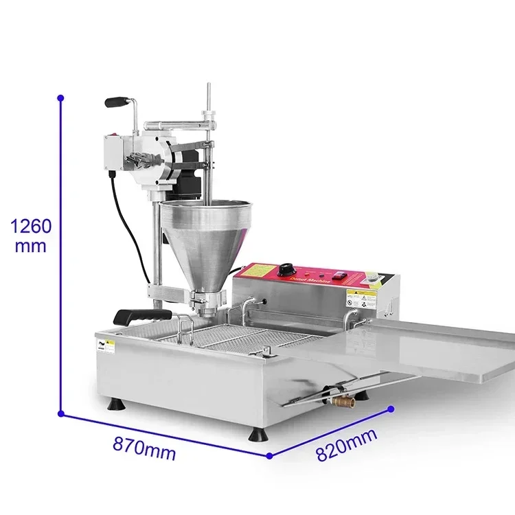 High Productivity Automatic Mini Mochi Donut Fryer 3 Shape Mini Lokma Donut Maker Machine