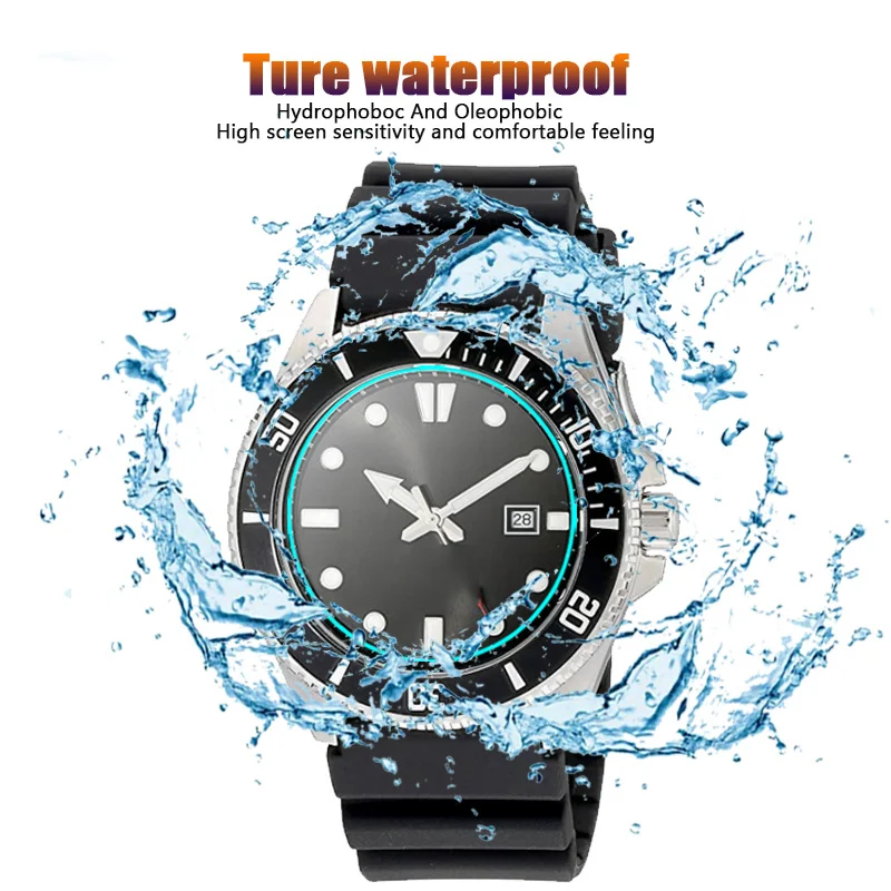 2PCS Screen Protector Guard For Casio MDV-106 MDV106 Luminous Diving Watch HD Clear 2.5D Slim Tempered Glass Protective Film