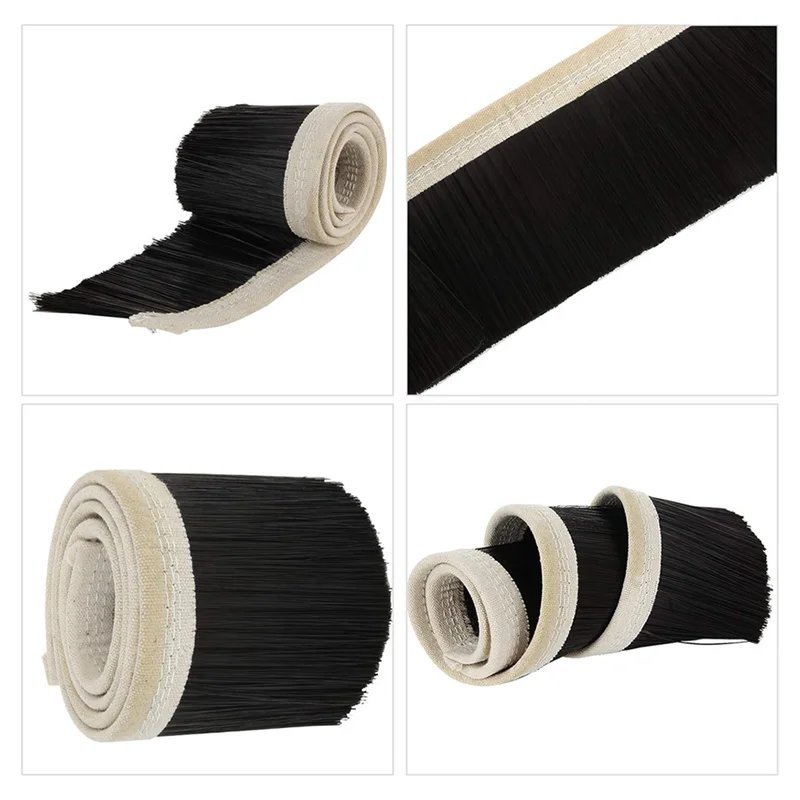 2 uds cepillo de zapata para polvo de 70Mm, cepillo de vacío CNC de 1M de longitud, cubierta antipolvo para máquina de grabado de aspiradora para husillo de enrutador CNC-[A04I]