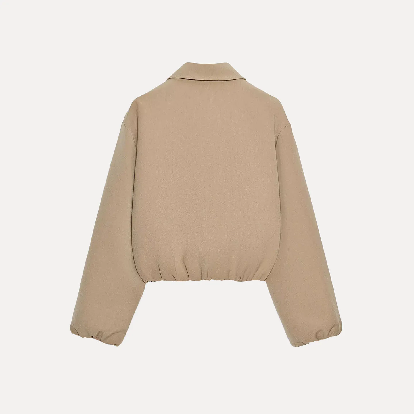 معطف Jaet نسائي منتفخ بسحاب من Faionable Sle Personali يوميًا لخريف 2025 وصل حديثًا معطف فضفاض مناسب #5