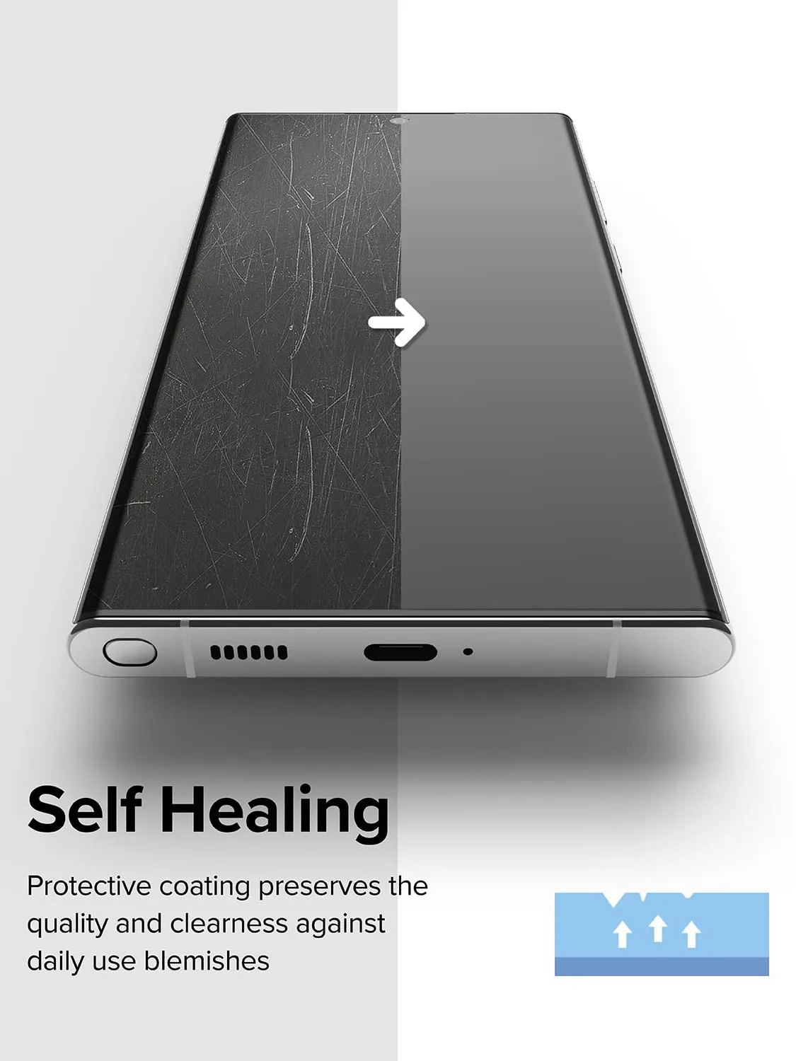 JMUYTOP Screen Protector for Samsung Galaxy S22/S23 Plus/Ultra - 2 Pack 3