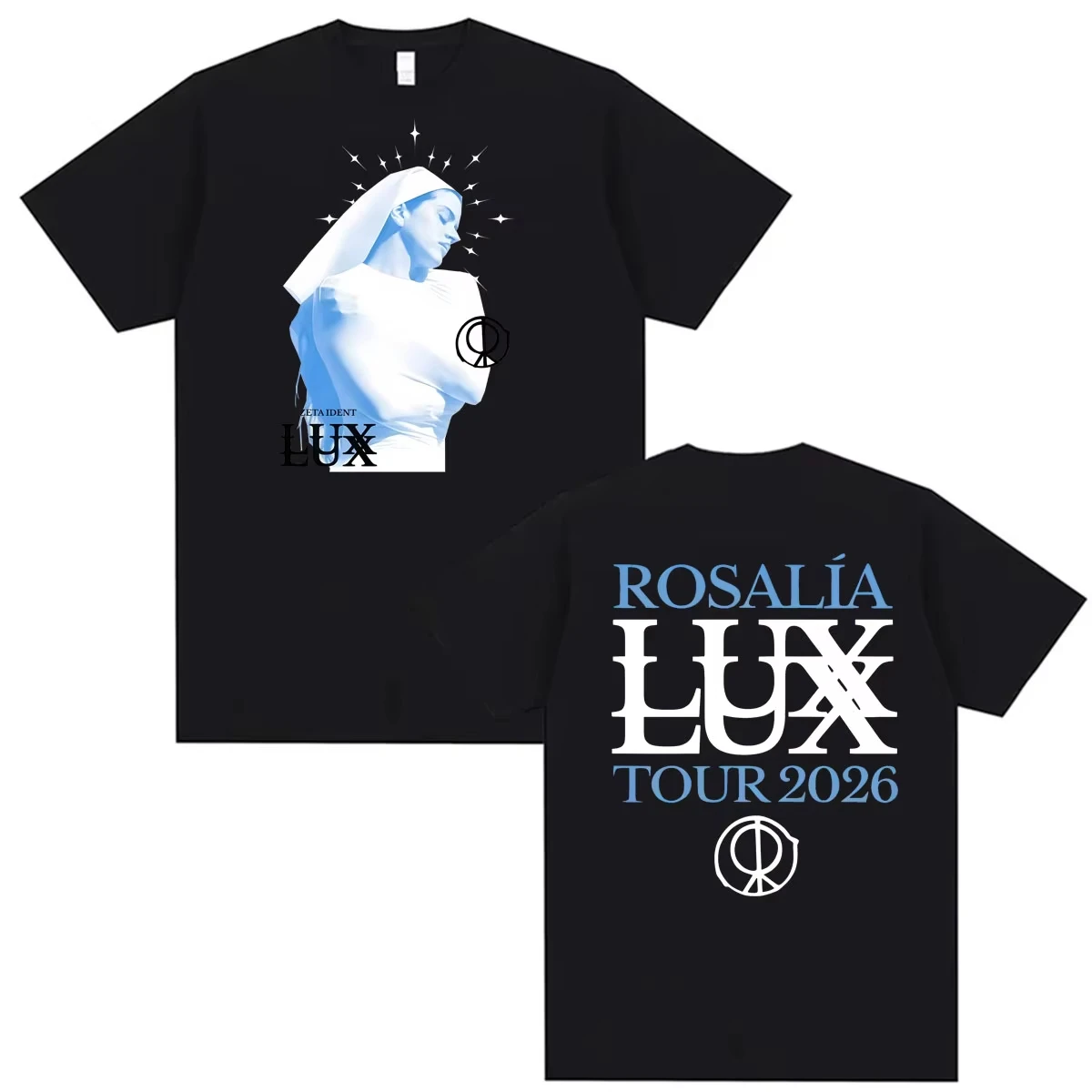 Hot Sale Singer Rosalia Lux Tour 2026 Vintage T-shirt Men Women Summer Hip Hop Gothic T Shirt Breathable and Comfortable Clothes
