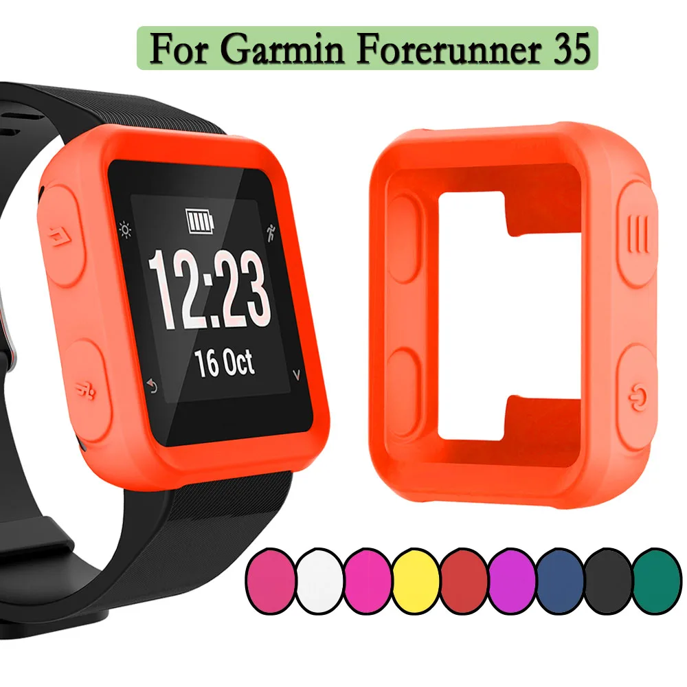 

Silicone Cover Case For Garmin Forerunner 35 Bumper Accessories Protector Hollow Coverage Silicone Protection Supplies