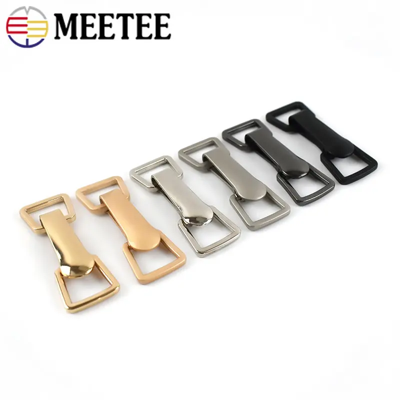 Meetee 1/2/3/4/5Pcs Metal Coat Button Down Jacket Decor Clasp Buckles Women\'s Clothing Belt Buckle Hardware Sewing Accessories