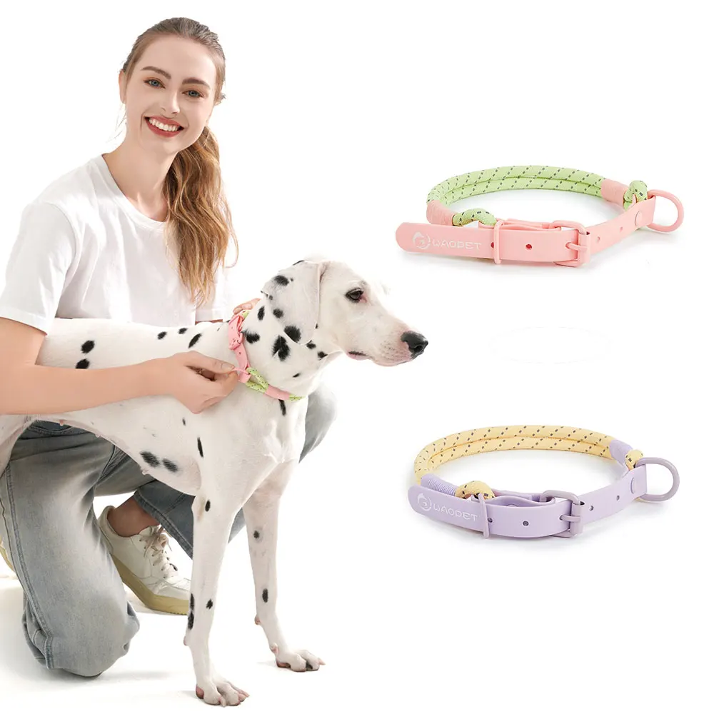 Super Cute Pet dog collar for Small and medium Dogs fashion Nylon Cool Summer Bioxane PVC comfortable Handmade Pet supplies new