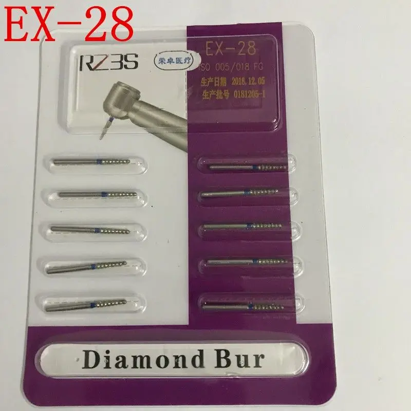 

Dental Tools 5packs Diamond Sand Needles EX Series Irregular High Speed Diamond Sand Needles Dental Laboratory Polishing Tools