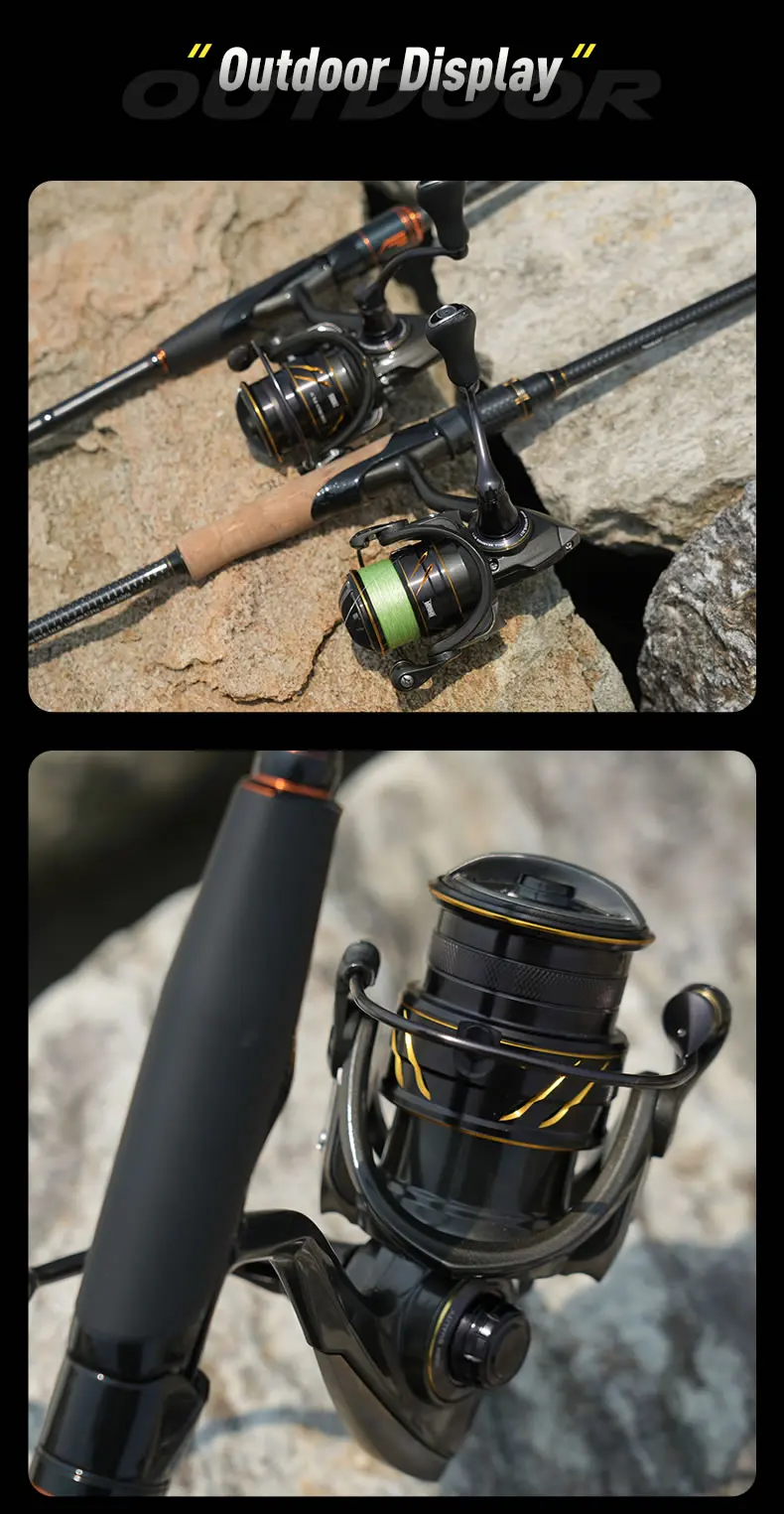 KINGDOM Micro Fly Reel Pro 800 1000 2000 2500 3000 Spinnrolle 8+1BB 5.2:1 6.2:1 Übersetzungsverhältnis Ultraleichte Angelrolle – Detail 15