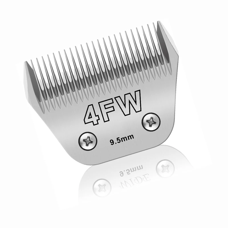 Wide Blade Dog Hair Trimmer Pet Grooming Compatible With Andis, Oster A5, Wahl Km10 Animal Clipper 4FW