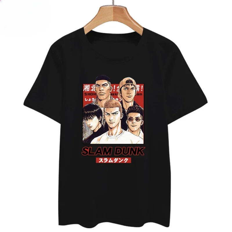 

Slam Dunk Master Sakuragi Hanamichi Q Version of Japanese Anime Basketball Short-sleeved T-shirt Men and Women Cotto Mans Tee
