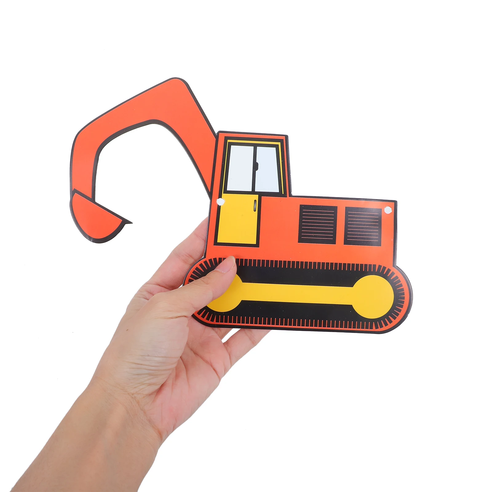 Bagger-Transportfahrzeug, Geburtstagsbanner, LKW, Partyzubehör, Girlande, Papier, Dekoration, wiederverwendbar, schick für Kinder – Detail 2