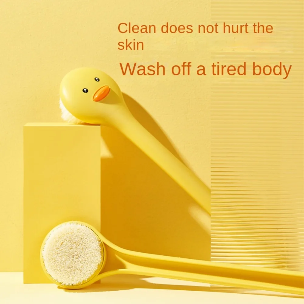 Creative น่ารักเป็ดชุดว่ายน้ําแปรงขนแปรงนุ่มยาว Boby Rubbing เครื่องมือ Hang Hole นวดผิว Shower Scrubber ขัดผิว