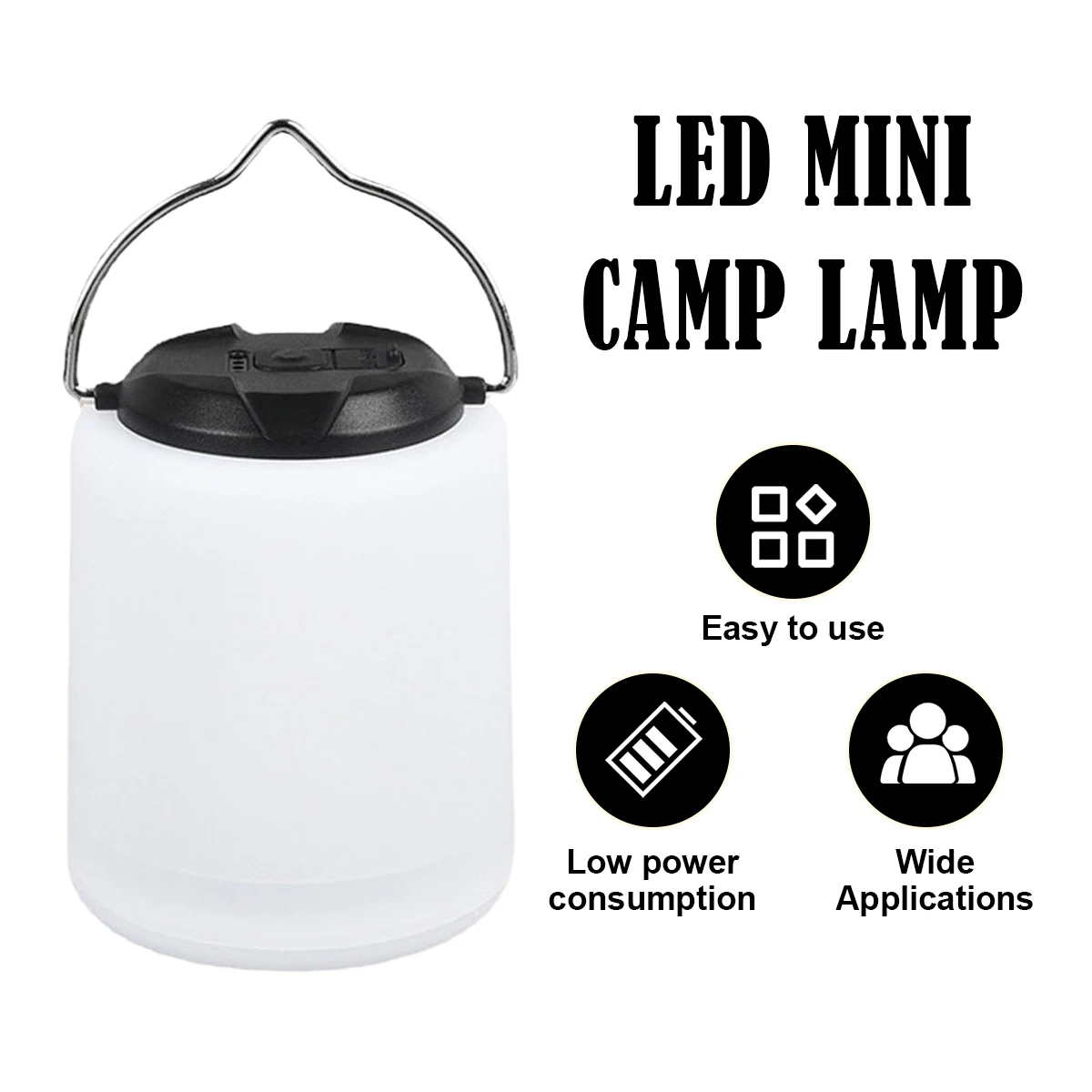 

Mini Led Camping Lantern Portable Canopy Tent Flashlight Outdoor Light Waterproof Protection Hiking Usb Lamp ​usb Garden 1200mah