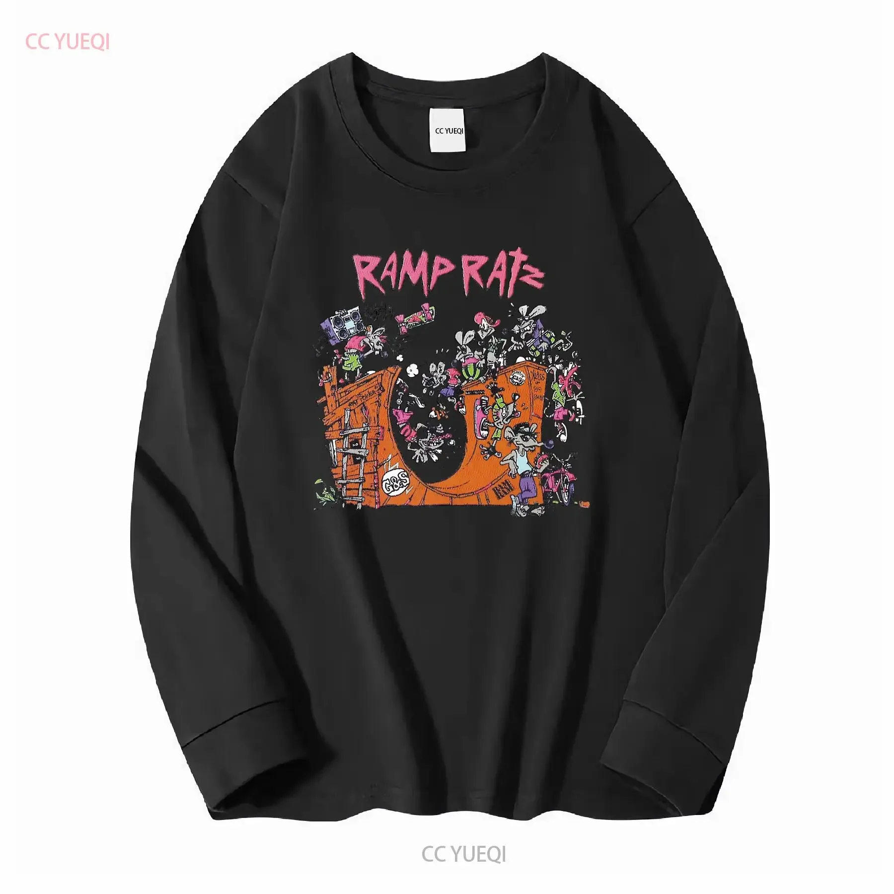 Ramp Rats Ratz Gordon And Smith Vintage retro skateboarding T Shirt designs vintage Washed Top For Everyday Wear Soft Unisex