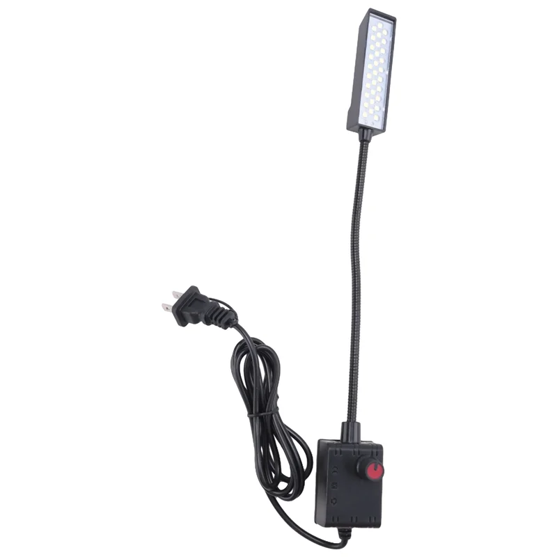 LICE-2X عكس الضوء 30 LED ماكينة خياطة ضوء الخياطة الإضاءة ل منضدة مخرطة الحفر الصحافة مرنة الذراع العمل مصباح الولايات المتحدة التوصيل