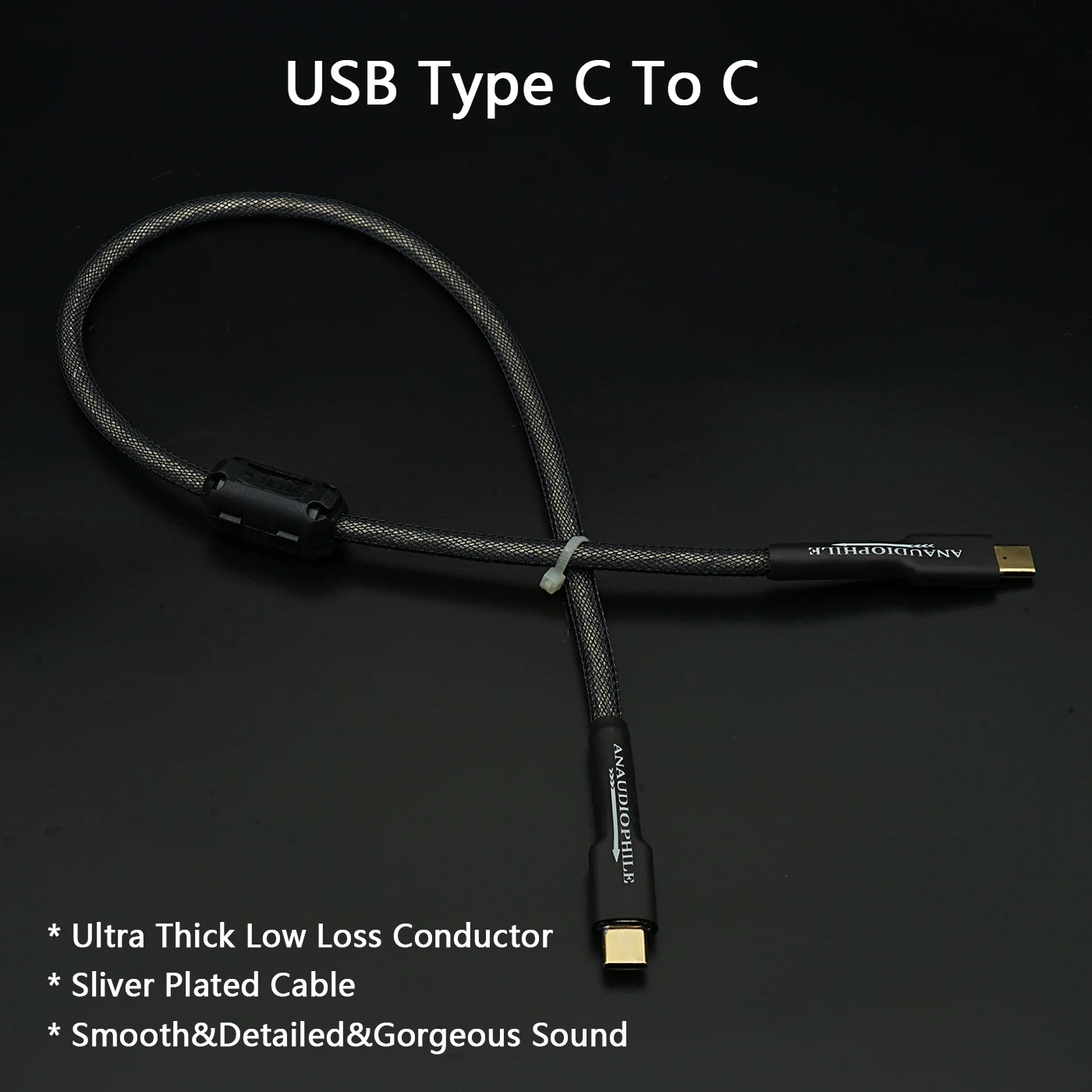 Kabel USB typu C do C do HiFi DSD Audio Data Gruby przewodnik Szczegółowy i wspaniały dźwięk DAC Ładowanie USB