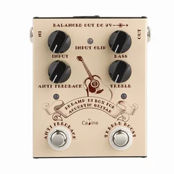 Caline CP-40 Acoustic Guitar Effect Pedal DI Box Cabinet Simulator Pedal Preamp True Bypass Acoustic Guitar Parts & Accessories