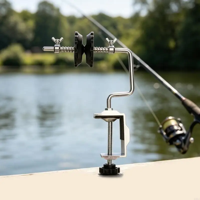 Stable Fishing Line Spoolers Fishing Line Winding Machine Spooling Tool Adjustable Fishing Lines Winder with Clamps 69HD
