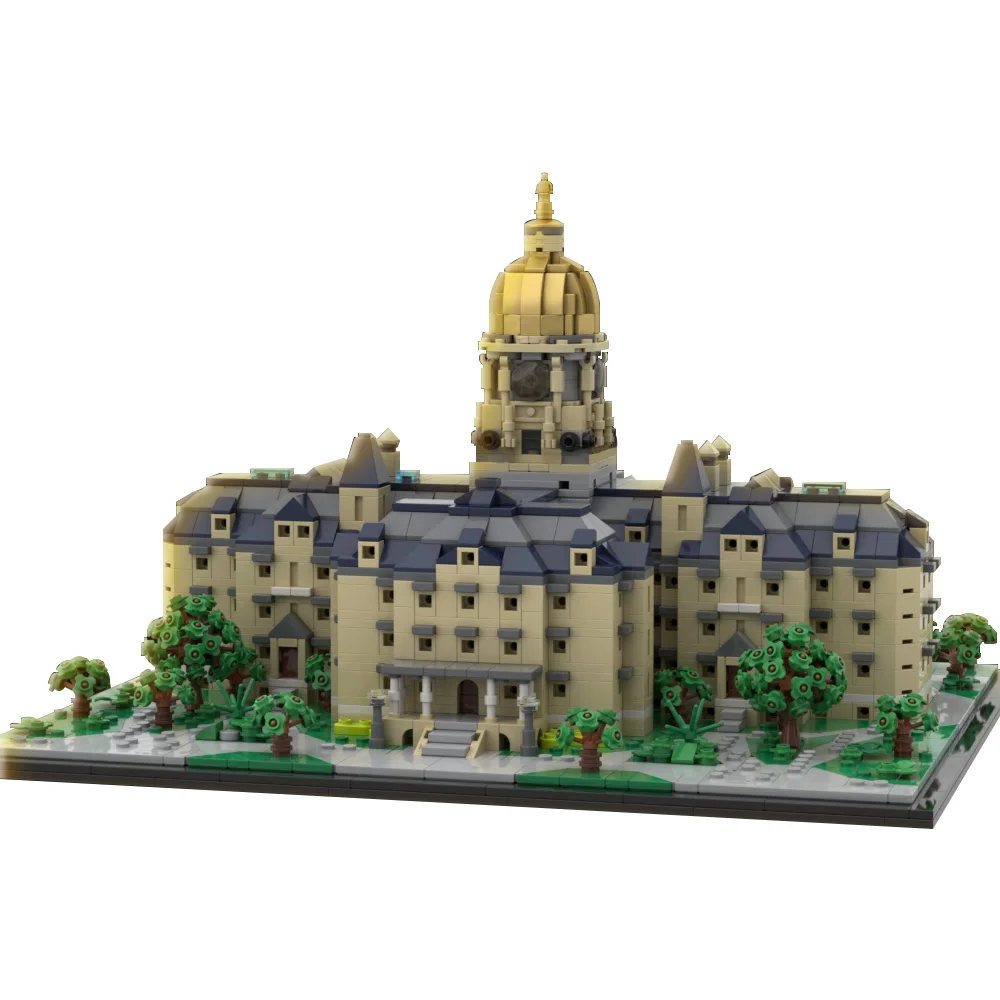 

Строительные блоки MOC Golden Dome, Университет Нотр-Дам, Нотр-Дам Парижа, наша Леди Парижа, модельные игрушки, подарок