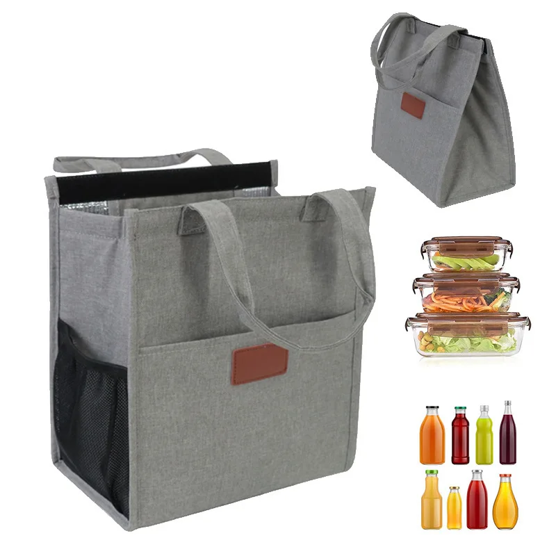 Large-capacity insulation bag out portable portable handheld insulation bag thickened aluminum film lunch bag lunch box