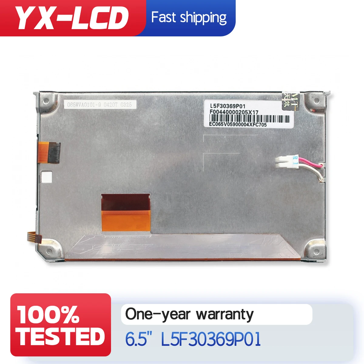 6.5inch lcd display L5F30369P01 L5F30369P02 065WVA0101 with touch panel