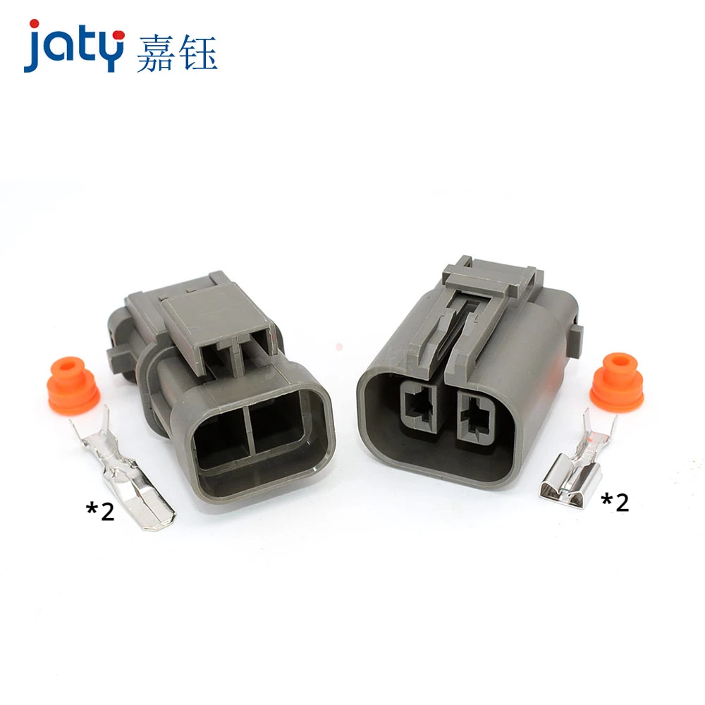 JATY 1set 2-pin DJ70255-6.3-11/21 Excavator Pressure Switch Generator Plug Connector 7223-6224-40