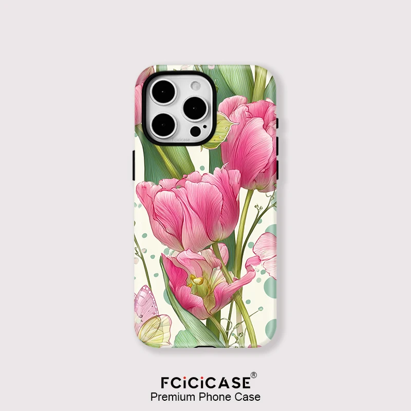 Fcicicase Case For iPhone 16 15 14 13 11 12 Pro Max 16 Plus Shockproof For Magsafe Two in One Magnetic Double-layer Cover