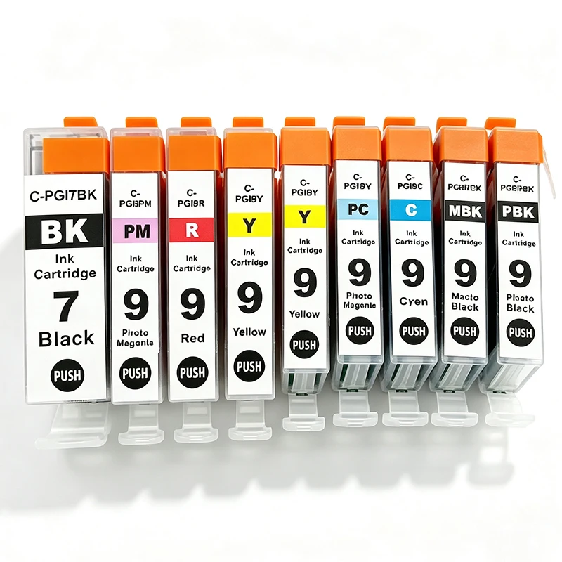PGI-7 PGI-9 Premium Color Compatible Ink Cartridge With Chip For Canon PIXMA MX7600 iX7000 IX7000 RFB MX7600 Pro9500 Printer