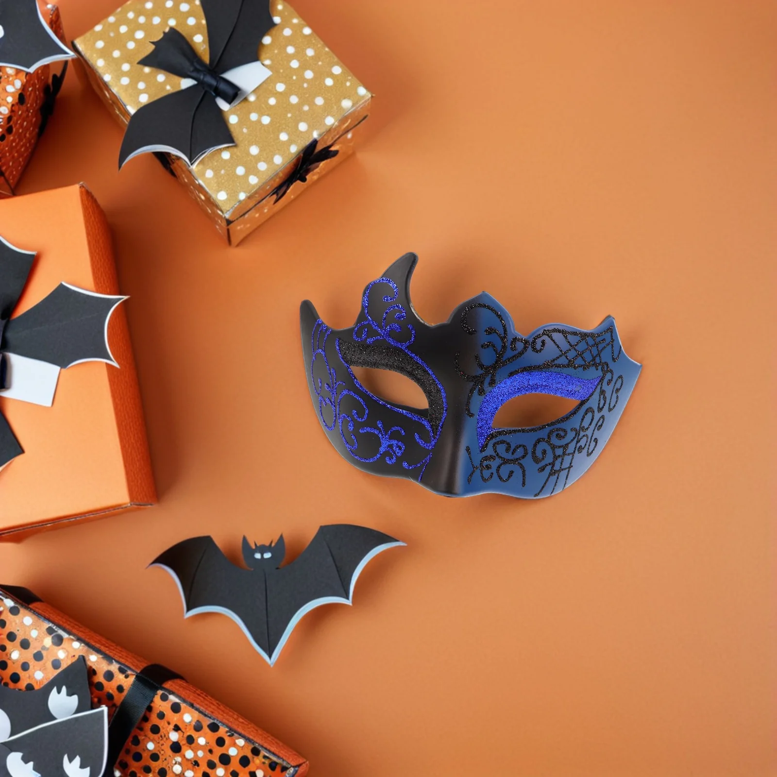 

Glitter Venetian Mask Half Face Masquerade Party Prop For Halloween Carnival Mardi Gras Balls Women Men Costume Accessory