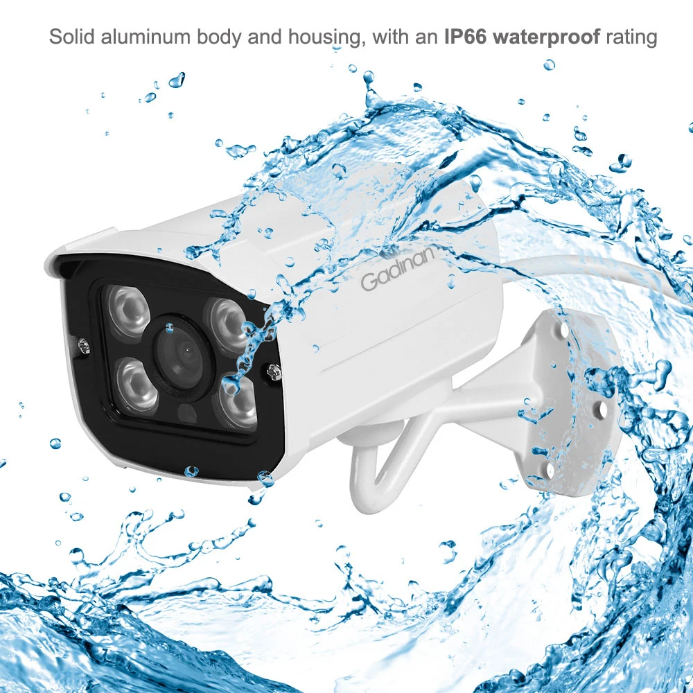 Gadinan 1080P AHD Camera with 4pcs IR LEDs for Night Vision Outdoor IP66 Waterproof Security Protectio Surveillance CCTV  Camera