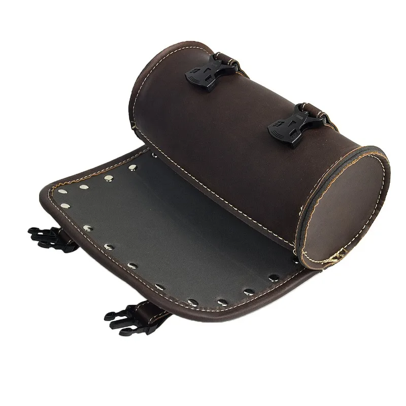 

Новая мотоциклетная универсальная сумка для инструментов на передней вилке, универсальная сумка на руль, подходит для Harley Sportster Kawasaki Dyna Softail