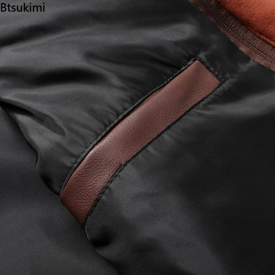 2025 Men's Autumn Winter Fashion Zippered Slim-fit PU Leather Multi-color Hooded Jacket Coat Business Office Jacket Men Clothing