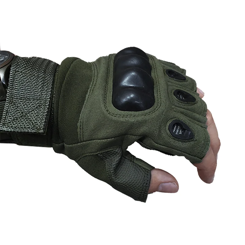

Guantes de medio dedo para hombre, guantes tácticos militares para exteriores, deportes, tiro, caza, Airsoft, motocicleta, cicli