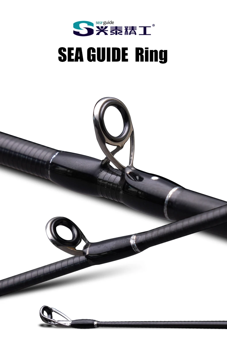 FORESTER Tragbare Forellenrute mit Sea Guide-Ringen, schnelle Aktion, 2,1 m 2,08 m, Spinn- und Casting-Reiserute – Detail 6