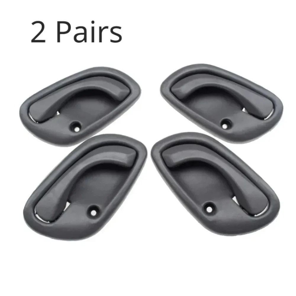 4Pcs Car Door Handle Inside Interior Front Rear Right / Left Set Durable Grey Auto Accessories for SUZUKI GRAND VITARA 1995-2005