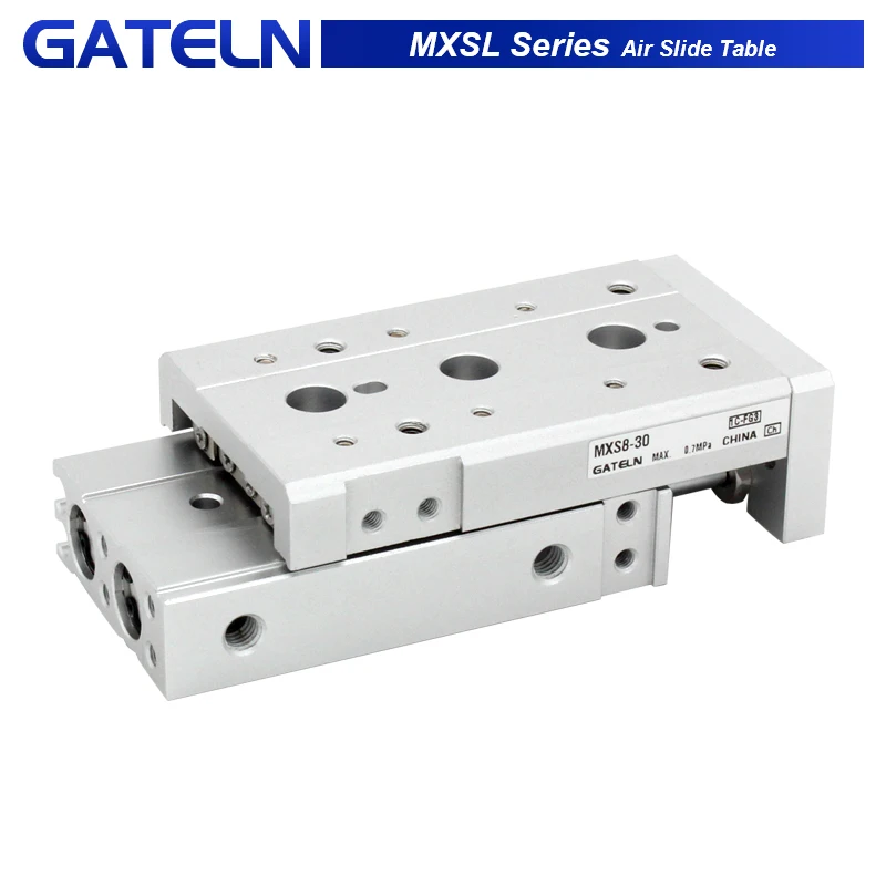 

Air Slide Table MXSL dual rod Rail slide air pneumatic cylinder bore 6 8 12 16 20 25mm stroke 10 20 30 40 50mm 75 100 125 150mm