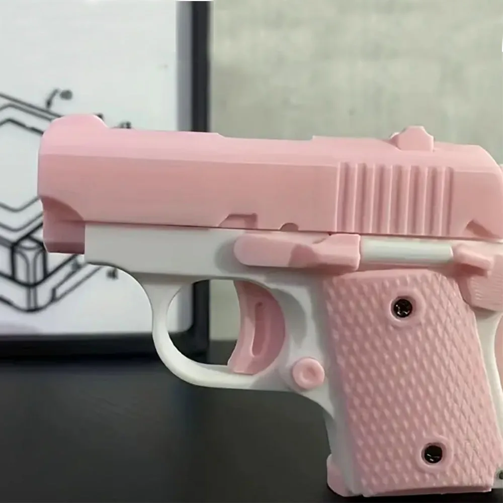 Veilig Mini 1911 Speelgoed Pistool 3d Print Fidget Speelgoed Voor Kinderen Meisjes Stress Verlichting Speelgoed Verjaardagscadeau Dropshiping