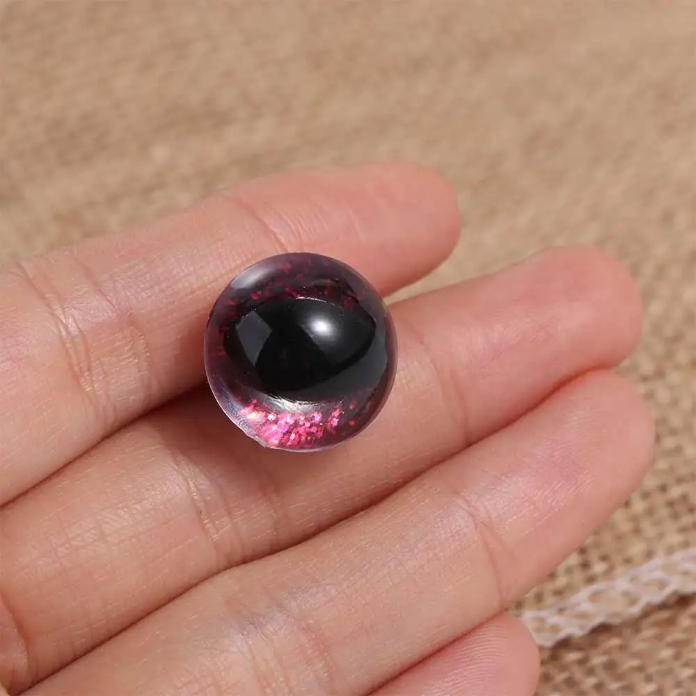 عيون الحيوانات المحشوة عيون السلامة لعيون القط الكريستالية أميجورومي 12 مللي متر عيون أميجورومي ثلاثية الأبعاد عيون السلامة أميجورومي للكروشيه