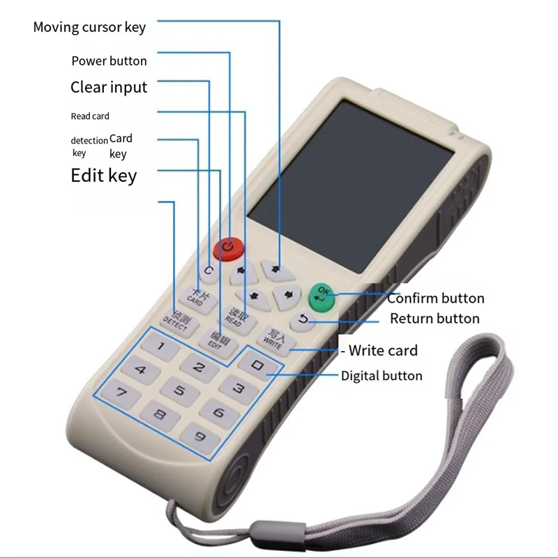 M20K ICOPY8 قارئ بطاقات الوصول IC13.56MHZ ID 125KHZ ناسخة بطاقات فك تشفير WIFI مشفرة بالكامل