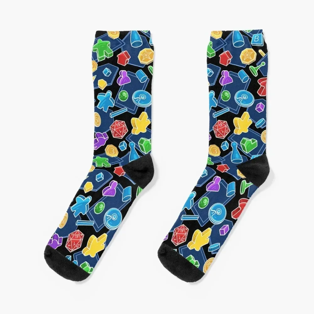 Tabletop Board Game Pieces Pattern Socks anime designer professional running hiking Men Socks Luxury Brand Women's