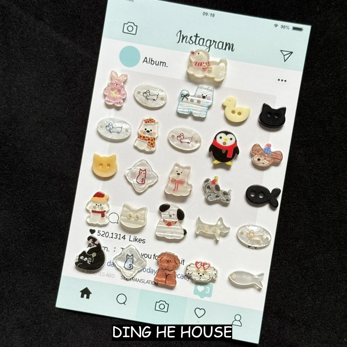 10 個かわいい猫子犬ペンギンボタン看板漫画動物園ボタン D - Baby Zoo Clothing のレビューと価格