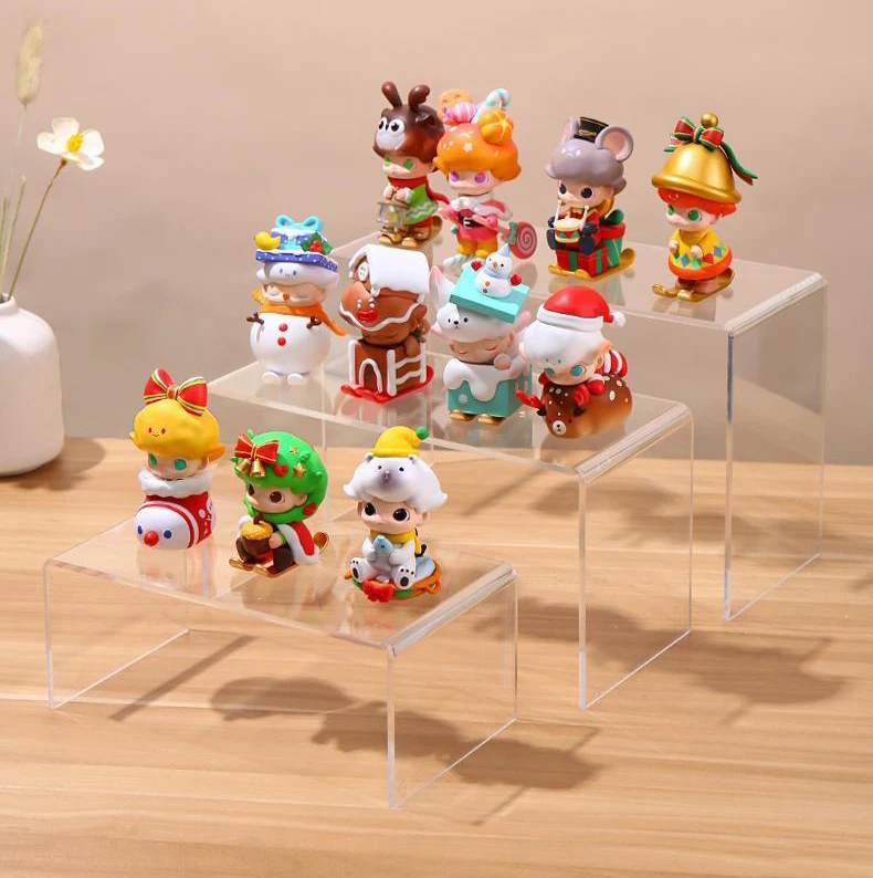 15 Größen U-förmige Acryl-Display-Riser, Regal-Vitrinenbefestigungen für Schmuck, Ausstellungsständer für Amiibo Funko POP-Figuren Cupcake – Detail 2
