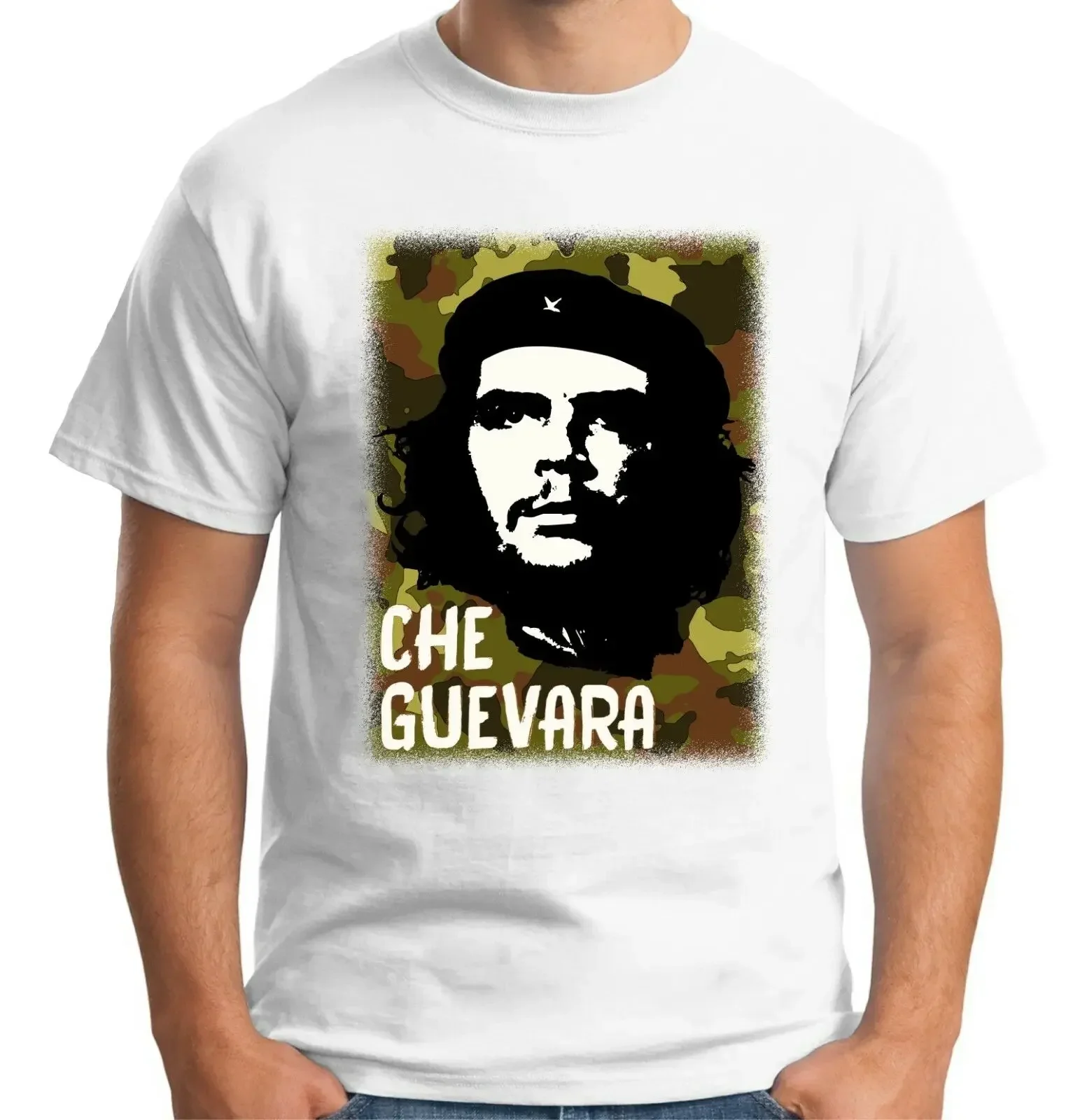 Mens Che Guevara Camo T Shirt Cuba Revolutionist 2019 Unisex Tees