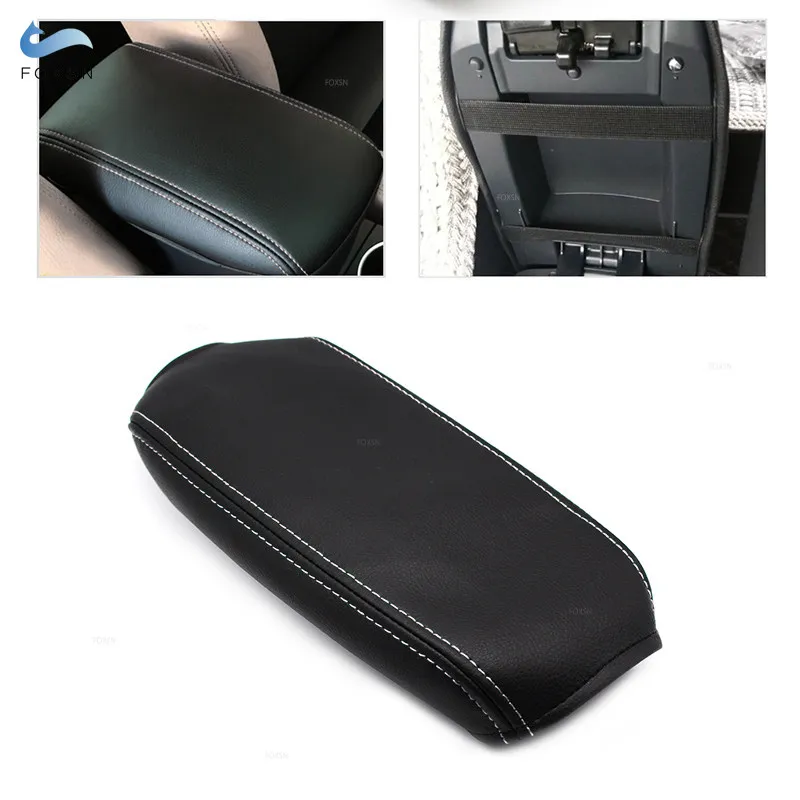 Car Styling Center Armrest Box Cover For VW Golf 5 MK5 Jetta 2005 2006 2007 2008 2009 2010 Microfiber Leather Decorative Trim