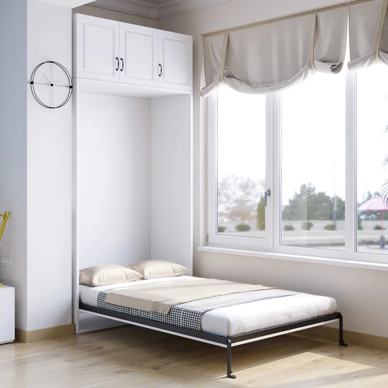 Balcony living room invisible bed single bottom turning bed multi-functional wa  wall folding wardrobe integrated