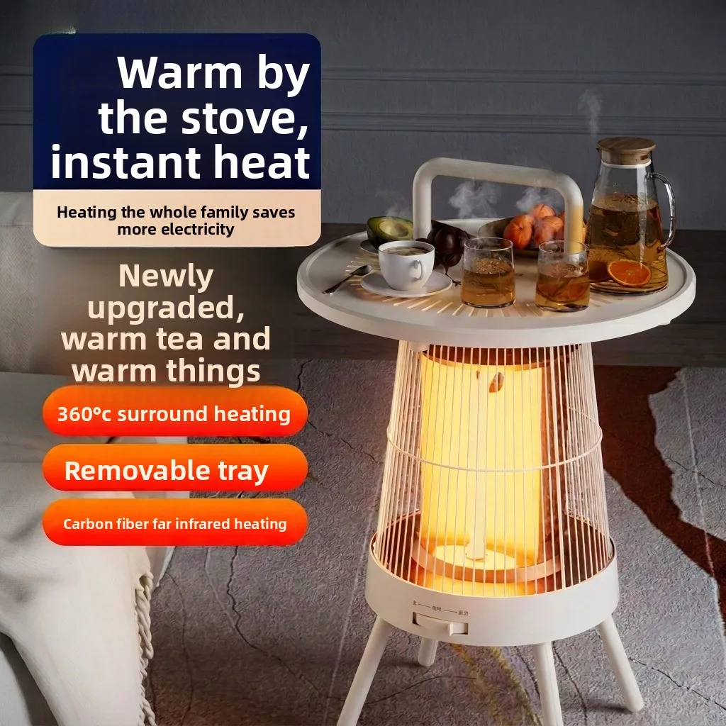 Heater 2026 Autumn and Winter New Product Fireplace Brewing Tea Bird Cage Small Sun Household Whole House Quick Heating Heater
