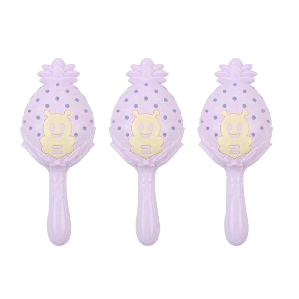 Vaguelly 3 個セット ベル 新生児用ミュージカルハンドベルおもちゃセット 赤ちゃん用 教育用プラスチックサウンドゲーム 子供用ギフト