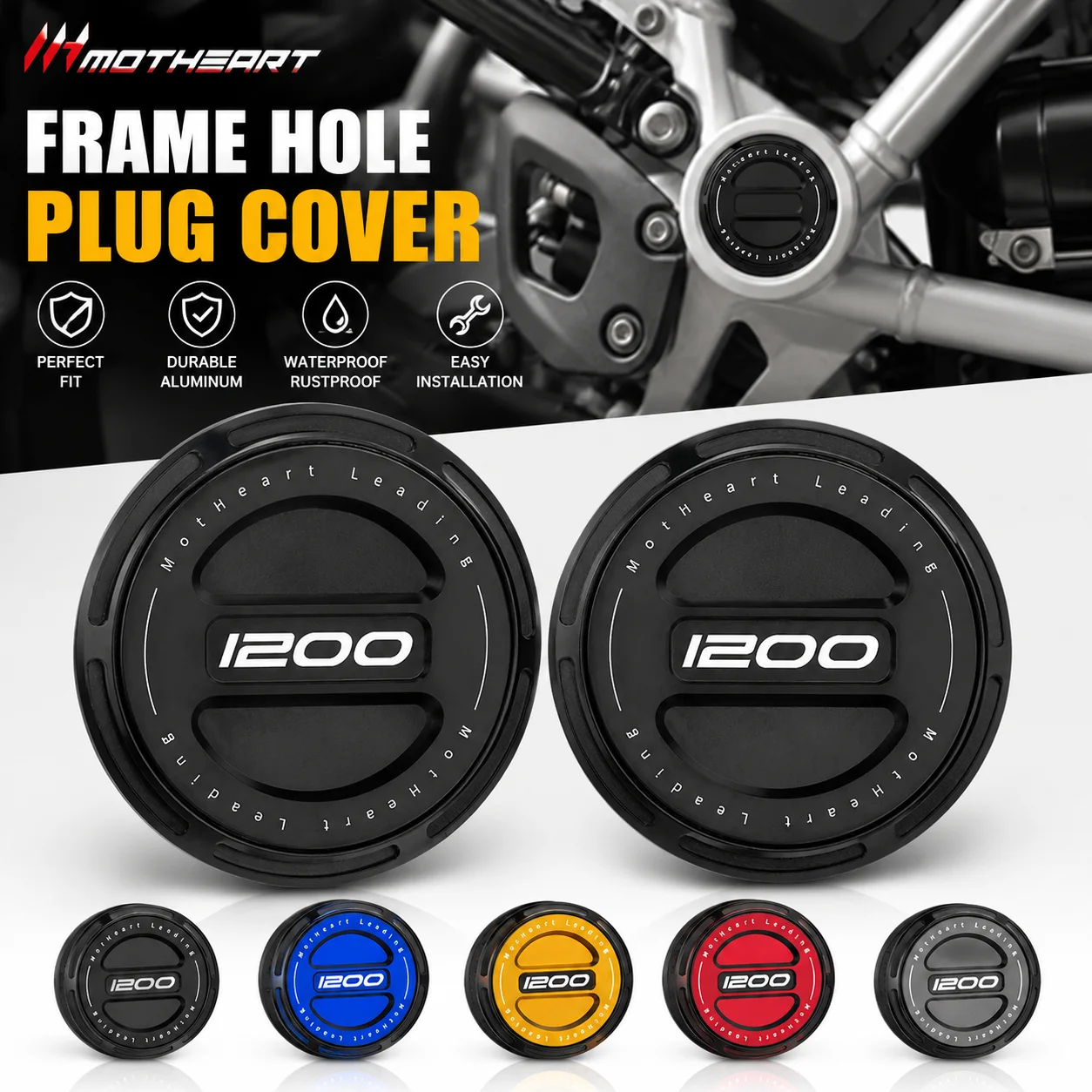 

Motorcycle CNC Aluminium Hole Caps Plug Cover For BMW R1200GS LC 2013-2018 R1200GS LC Adventure 2014-2018 R1200RT LC Accessories